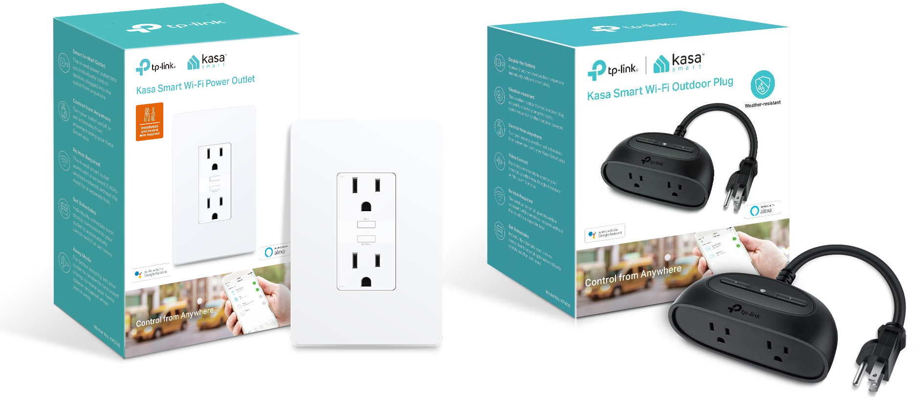 TP-Link Kasa Smart Wi-Fi Outdoor Plug review: Individual outlet