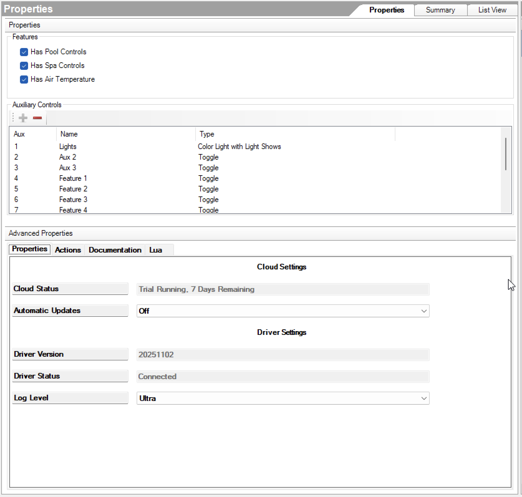 Pentair ScreenLogic Driver for Control4 | Pool & Spa