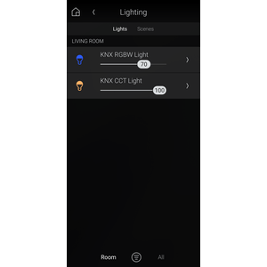 UI for coloured lights