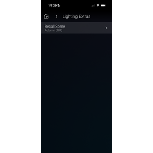 Recall in-lite scenes via Lighting Extras